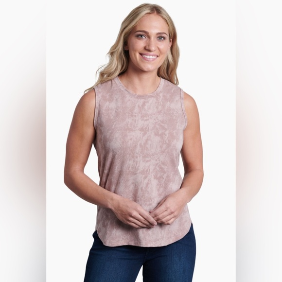 Kuhl Tops - KÜHL Born in the Mountains Sleeveless Tank Top Women’s Large – Taupe Tie-Dye